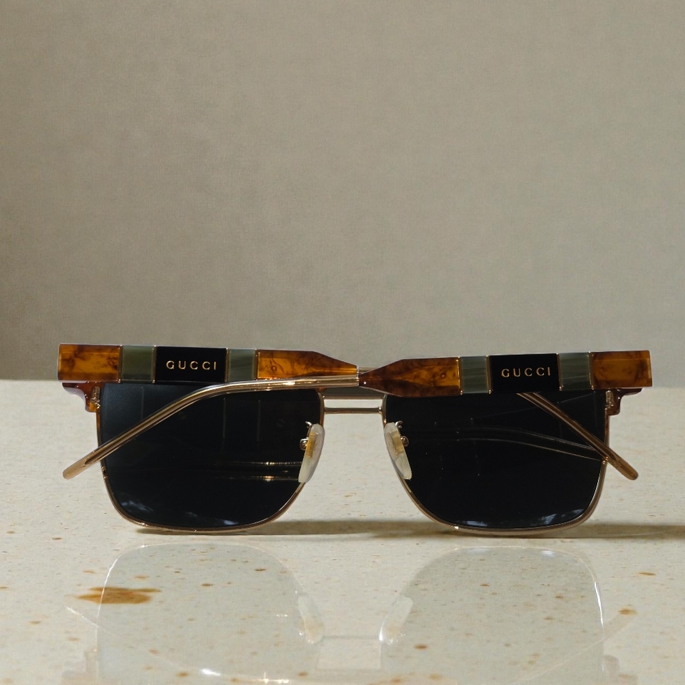 EUC Gucci GG0603S 56mm Tortoise & Gold AUTHENTIC - Picture 6 of 10